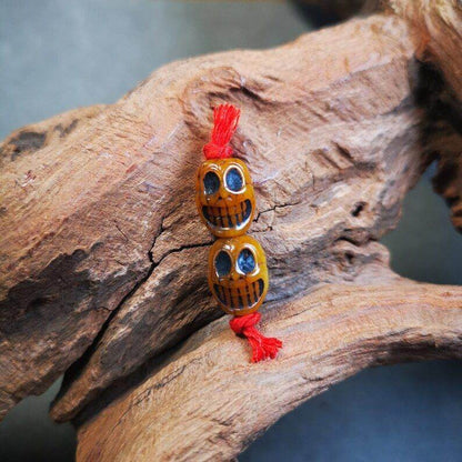 Yak Bone Carved Skull Citipati Beads for Prayer Beads,Mala - Tibetan Buddhist mala beads, view 5