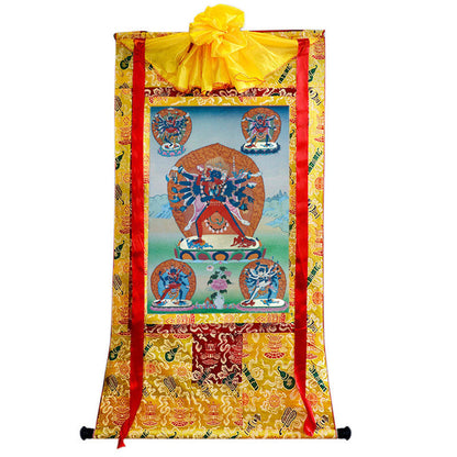 Yamantaka \ Vajrabhairava Image - Tibetan thangka painting, view 8